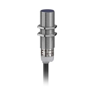 Telemecanique Sensors Threaded Barrel Inductive Proximity Sensor, M12 x 1 Thread Size, 36 V dc, NPN Output, 4 mm XS112B3NAL2