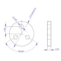 RS PRO Tachometer Cone & Wheel Accessory for Contact Tachometers, Standards Compliant 185-7728