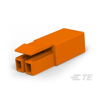 TE Connectivity LIGHT-N-LOK Series Modular Latched Wire-to-Wire Lighting Connector 2-Pole 9A 600V AC Male Poke-in 2834048-3