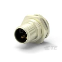 TE Connectivity Circular Connector 3 Contacts Rear Mount M12 Plug Male IP67 Polymer Housing T4140L12041-000
