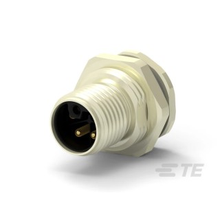 TE Connectivity Circular Connector 3 Contacts Rear Mount M12 Plug Male IP67 Polymer Housing T4140L12041-000