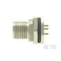 TE Connectivity Circular Connector 3 Contacts Rear Mount M12 Plug Male IP67 Polymer Housing T4140L12041-000