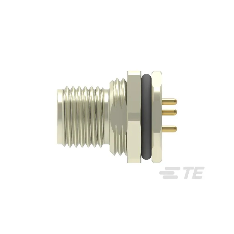 TE Connectivity Circular Connector 3 Contacts Rear Mount M12 Plug Male IP67 Polymer Housing T4140L12041-000