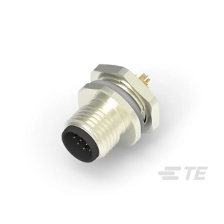 TE Connectivity M12 Series Circular Connector Plug Male, 12 Contacts, Front Mount, IP67, Nylon Housing T4132012121-000
