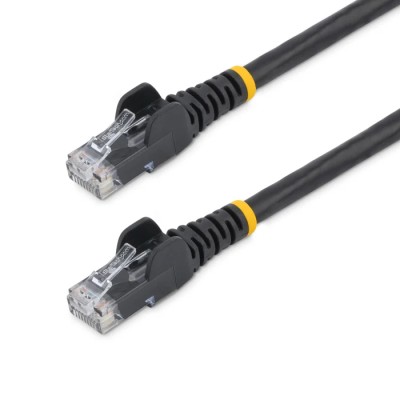 RS PRO Cat6 Ethernet Cable, Black, 10 m, Unshielded Unscreened, Snagless PVC N6PATC10MBK