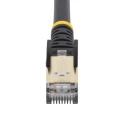 StarTech.com Cat6a Shielded Screened 0.5 m 10Gbit/s Cat6a Ethernet Cable Black PVC 