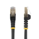 StarTech.com Cat6a Shielded Screened 0.5 m 10Gbit/s Cat6a Ethernet Cable Black PVC 