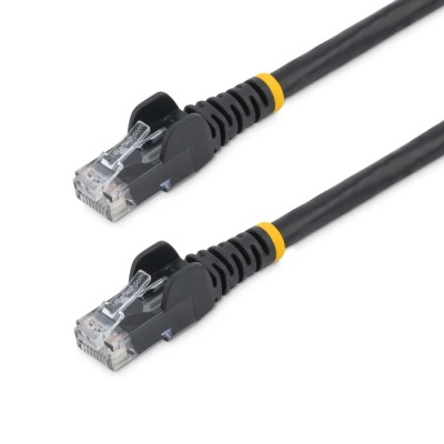RS PRO Cat6 Ethernet Cable, Black, 2 m Length, Unshielded Unscreened Snagless PVC Jacket N6PATC2MBK