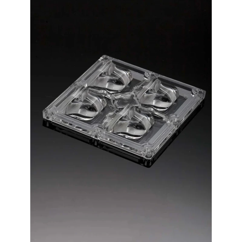 Ledil Strada Series 4-Way LED Lens Asymmetric Beam 4 LEDs Polymethyl Methacrylate 90x90x12.9mm CS15761_STRADA-2X2MX-8-SCL