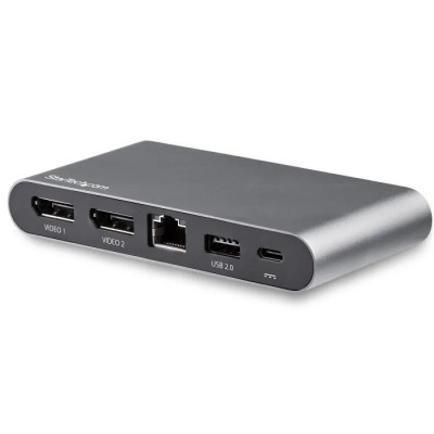 StarTech.com USB C Docking Station Dual 4096 x 2160 Pixel DisplayPort 2 USB 3.0 Ports 100W PD DK30C2DAGPD