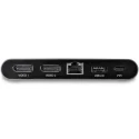 StarTech.com USB C Docking Station Dual 4096 x 2160 Pixel DisplayPort 2 USB 3.0 Ports 100W PD DK30C2DAGPD
