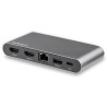 StarTech.com USB C Docking Station with USB 3.0, 2 HDMI Ports, 4096 x 2160 Pixel Resolution, Thunderbolt 3 DK30C2HAGPD