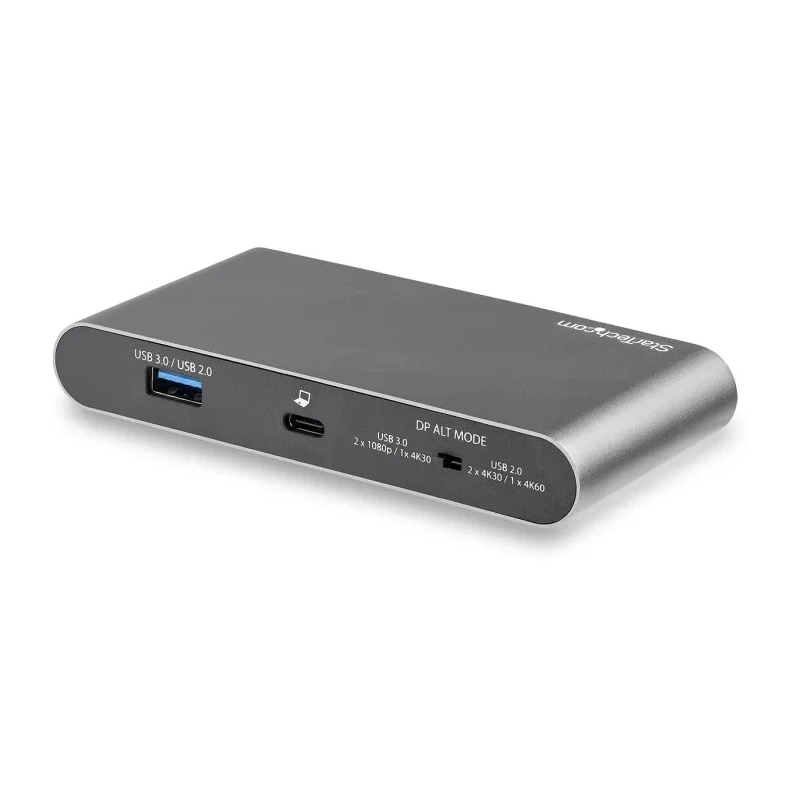 StarTech.com USB C Docking Station with USB 3.0, 2 HDMI Ports, 4096 x 2160 Pixel Resolution, Thunderbolt 3 DK30C2HAGPD