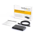 StarTech.com USB C Docking Station with USB 3.0, 2 HDMI Ports, 4096 x 2160 Pixel Resolution, Thunderbolt 3 DK30C2HAGPD