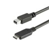 RS PRO USB-C to Mini DisplayPort Cable USB 3.1 Thunderbolt 3 4K 1m CDP2MDPMM1MB