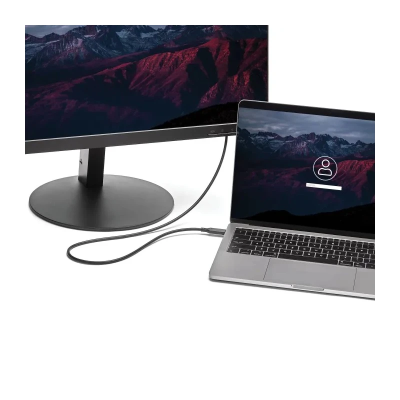 RS PRO USB-C to Mini DisplayPort Cable USB 3.1 Thunderbolt 3 4K 1m CDP2MDPMM1MB