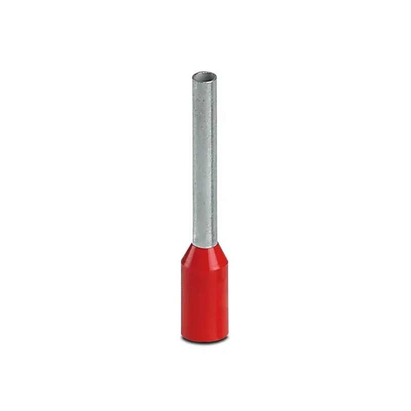 Phoenix Contact AI 1 -12 RD Insulated Crimp Bootlace Ferrule, 1.5 mm Pin Diameter, 12 mm Pin Length, Red, Suitable 3200674