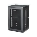 StarTech.com Black 18U Aluminium Server Rack with Swing Frame, 1 mm Height, 48 mm Width RK1820WALHM