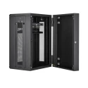 StarTech.com Black 18U Aluminium Server Rack with Swing Frame, 1 mm Height, 48 mm Width RK1820WALHM