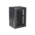 StarTech.com Black 18U Aluminium Server Rack with Swing Frame, 1 mm Height, 48 mm Width RK1820WALHM