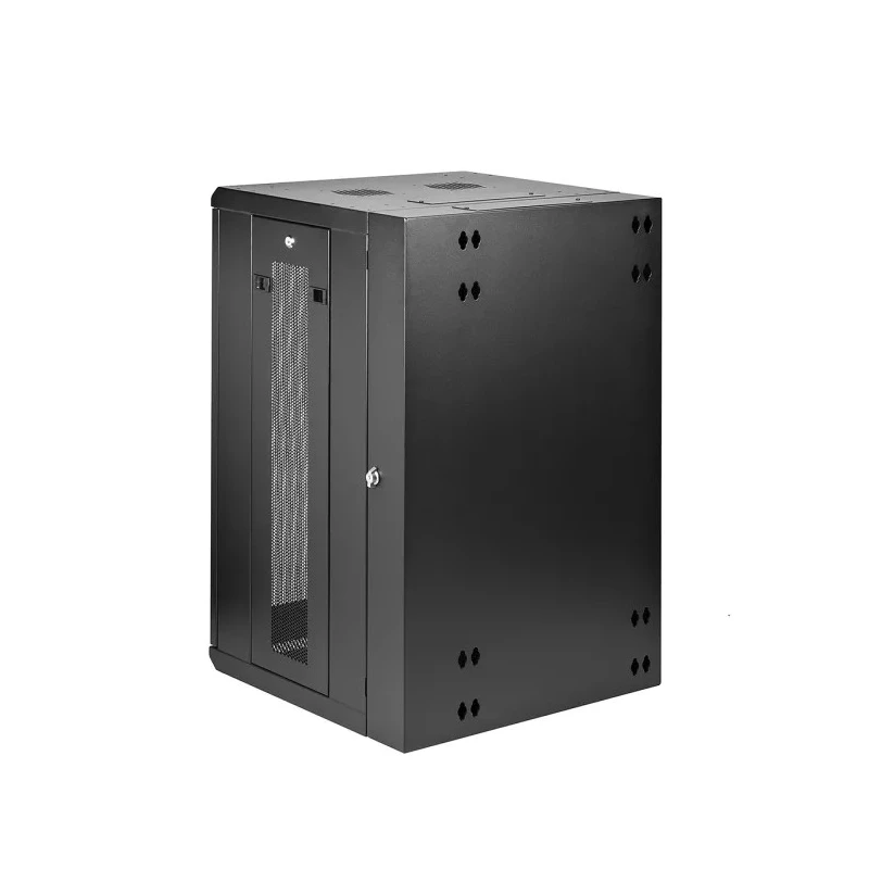 StarTech.com Black 18U Aluminium Server Rack with Swing Frame, 1 mm Height, 48 mm Width RK1820WALHM