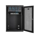 StarTech.com Black 18U Aluminium Server Rack with Swing Frame, 1 mm Height, 48 mm Width RK1820WALHM