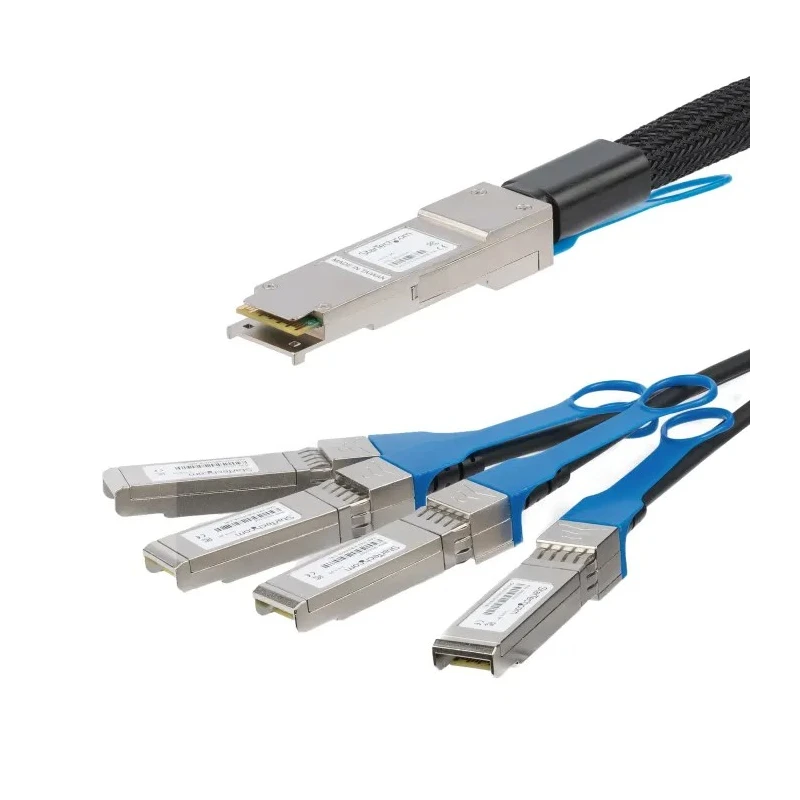 StarTech.com QSFP+ Direct-Attach Twinax Breakout Cable QSFP4SFPPC2M 40Gbps 2m Length