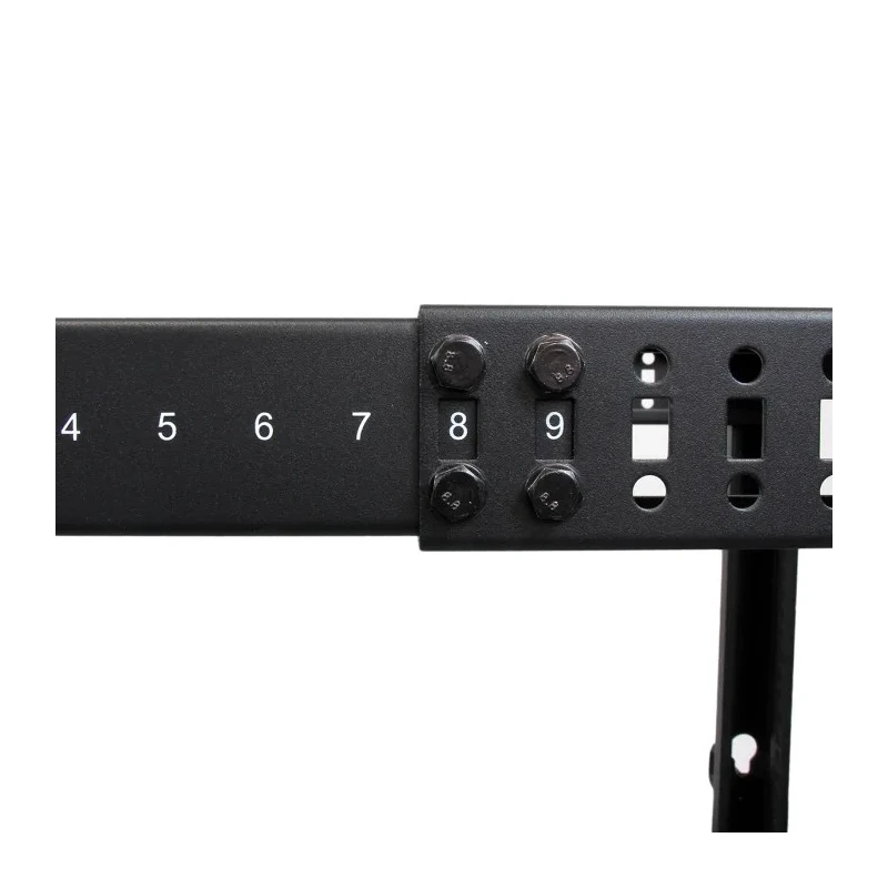 StarTech.com 25U 4 Post Steel Server Rack Frame Black 1.2m Height 4POSTRACK25U