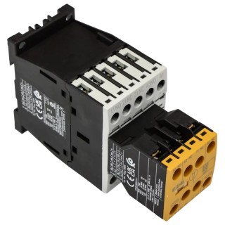 Eaton Contactor Relay, 24V DC Coil, 3-Pole, 4 A, 2.6 W Power, 4 NO/4 NC Auxiliary Contacts, 415V AC 191720 DILAS-R44(24VDC)