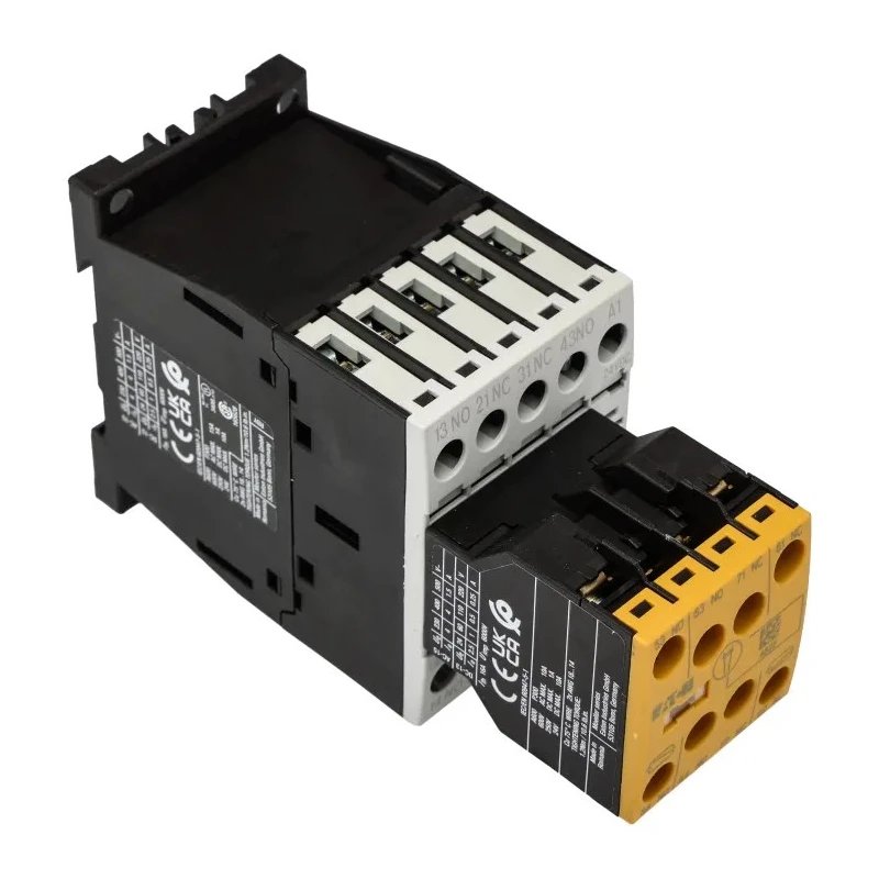 Eaton Contactor Relay, 24V DC Coil, 3-Pole, 4 A, 2.6 W Power, 4 NO/4 NC Auxiliary Contacts, 415V AC 191720 DILAS-R44(24VDC)