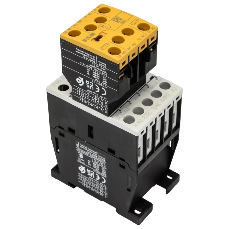 Eaton Contactor Relay, 24V DC Coil, 3-Pole, 4 A, 2.6 W Power, 4 NO/4 NC Auxiliary Contacts, 415V AC 191720 DILAS-R44(24VDC)