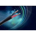Belden 2 Core Black Low Smoke Zero Halogen Audio Cable, 100 m, Stranded Bare Copper Conductors 70046LV.00100