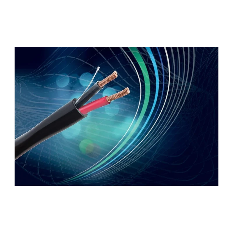 Belden 2 Core Black Low Smoke Zero Halogen Audio Cable, 100 m, Stranded Bare Copper Conductors 70046LV.00100