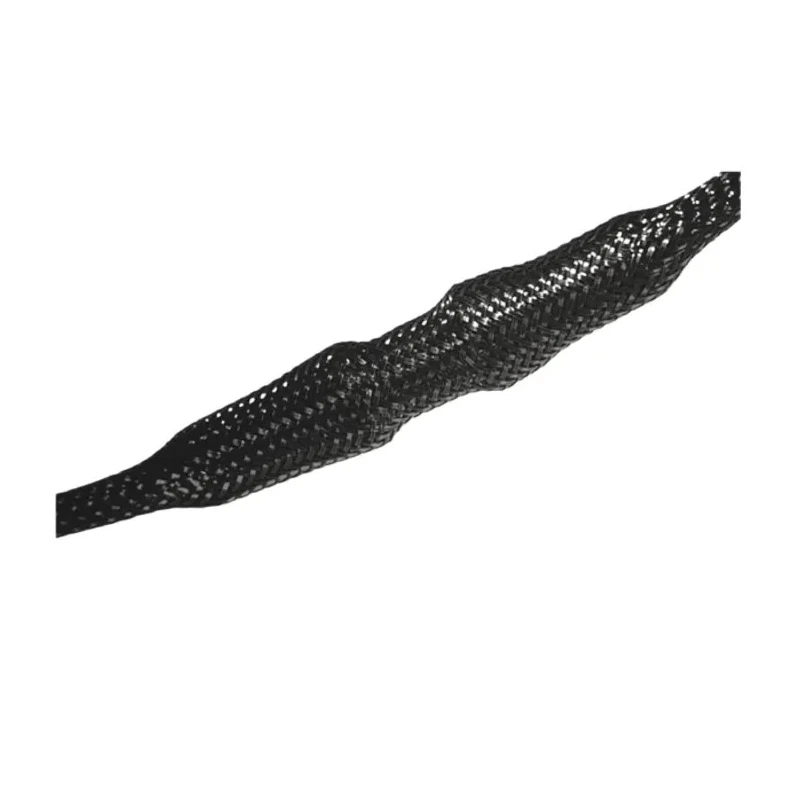 HellermannTyton Expandable Braided Polyethylene Terephthalate Black Cable Sleeve 5m Length 18mm-34mm 170-12500 HEGP25-PET-BK