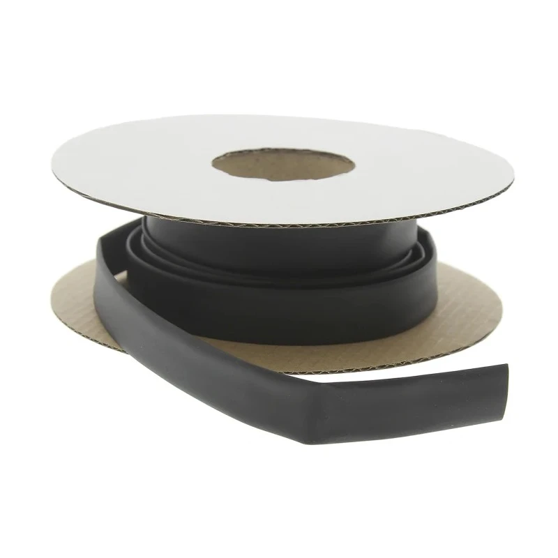 HellermannTyton Heat Shrink Tubing Black 9.5 mm Sleeve Diameter x 5 m Length 2:1 Ratio 300-30950 HIS-PACK-9.5/4.7-PO-X-BK