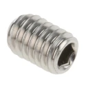 RS PRO Stainless Steel M4 x 6 mm Grub Screw Plain Cup 187-0715