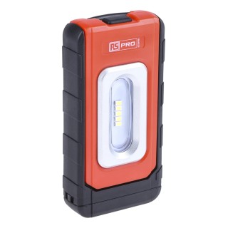RS PRO Handheld Inspection Lamp 400 Lumen, Rechargeable, IP54, 3.7V Lithium-Polymer Battery, Model IP54