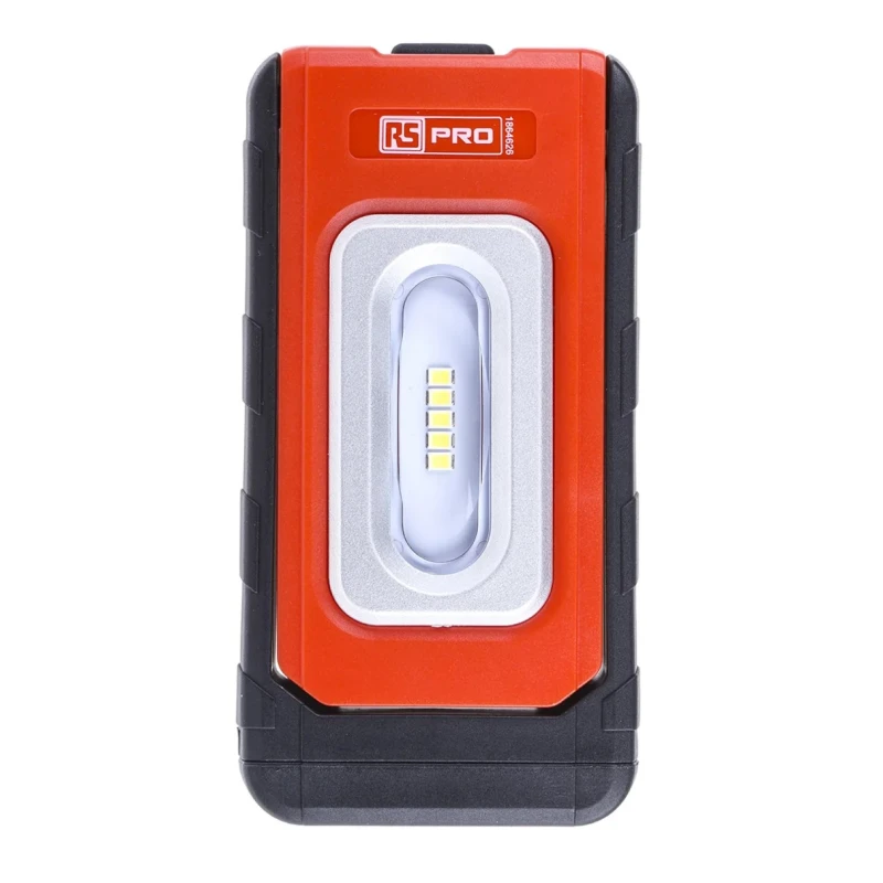RS PRO Handheld Inspection Lamp 400 Lumen, Rechargeable, IP54, 3.7V Lithium-Polymer Battery, Model IP54