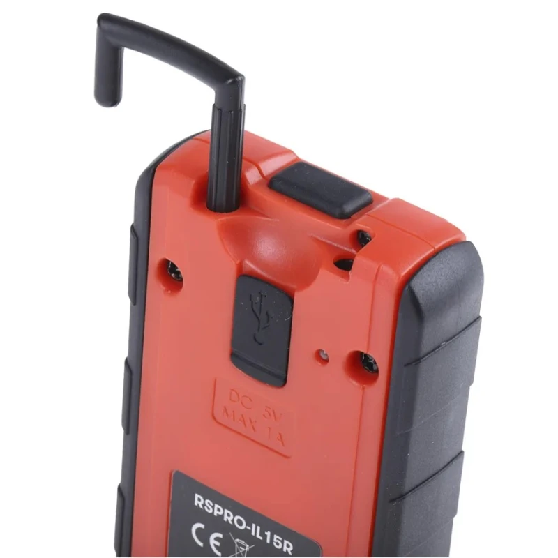RS PRO Handheld Inspection Lamp 400 Lumen, Rechargeable, IP54, 3.7V Lithium-Polymer Battery, Model IP54