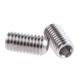 RS PRO Stainless Steel M5 x 10 mm Grub Screw Plain Cup 187-0759