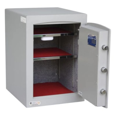 Securikey Electronic Safe 67L Capacity, Electronic Lock, Interior Light, Metallic Dark Grey RAL7001 SFMV-2ZE-S-S2