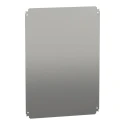 Schneider Electric Galvanised Steel Zinc Bichromated Mounting Plate 450mm W x 650mm L NSYMM75