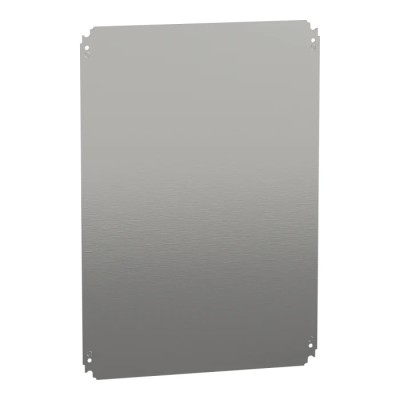 Schneider Electric Galvanised Steel Zinc Bichromated Mounting Plate 450mm W x 650mm L NSYMM75