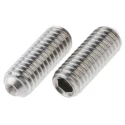 RS PRO Stainless Steel M6 x 16 mm Plain Cup Point Hexagon Grub Screw 187-0816