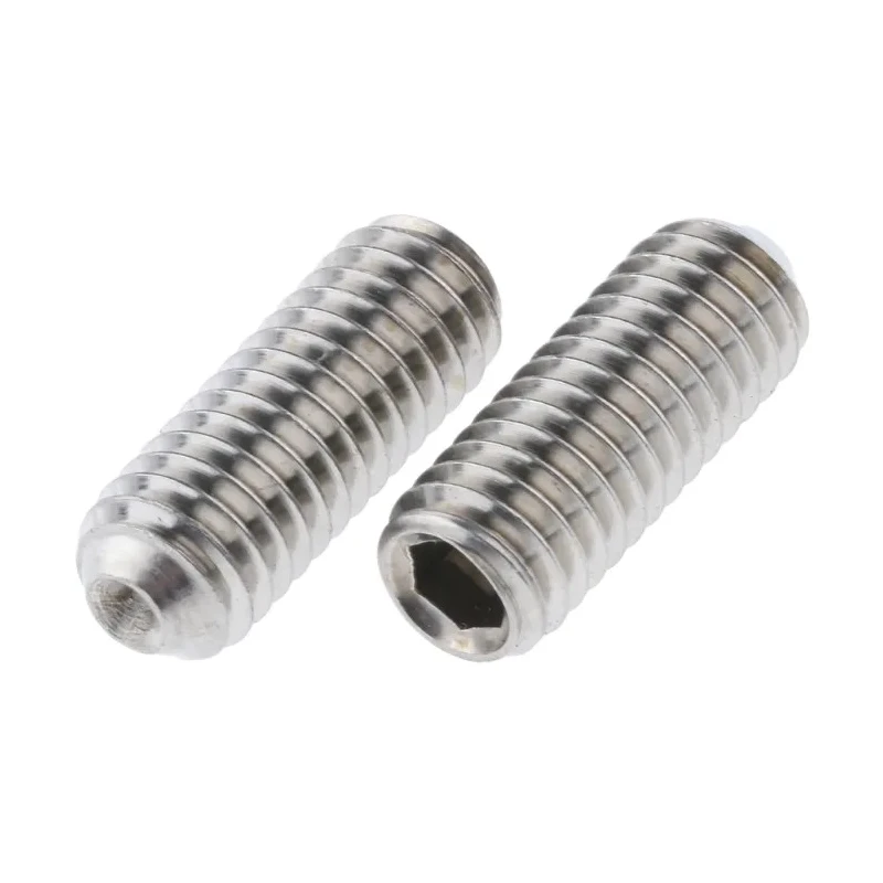 RS PRO Stainless Steel M6 x 16 mm Plain Cup Point Hexagon Grub Screw 187-0816