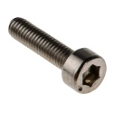 RS PRO Plain Stainless Steel Hex Socket Cap Screw M3 x 12 mm DIN 912 Grade A 187-1229