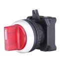 RS Pro 3 Position Illuminated Selector Switch Head, 22 mm Cutout Diameter, Red Handle, IP65 Rated 188-1166