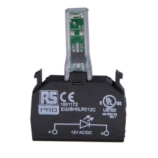 RS PRO LED Light Block 12 V AC/DC White Light, 32.4mm Length, 45mm Height 188-1174