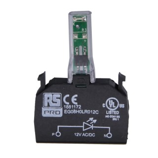 RS PRO LED Light Block 240V AC Amber LED Illumination RS PRO Series 188-1198