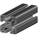 RS PRO Black Aluminium Strut Profile 40 x 40 mm 8 mm Groove, 3 m Length 187-3275
